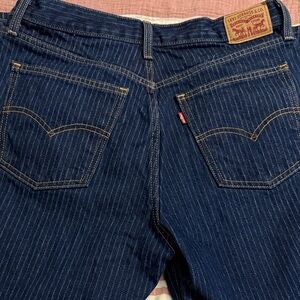 Levi's Dark Blue Pinstripe Jeans